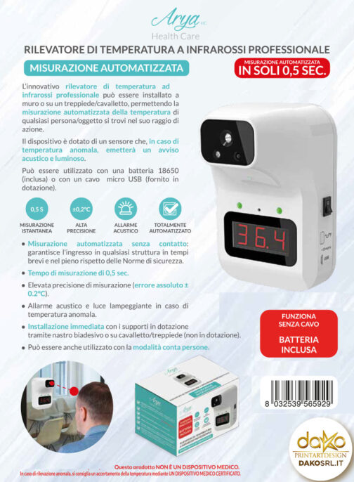 TERMO WALL con Batteria al litio ricaricabile - immagine 2